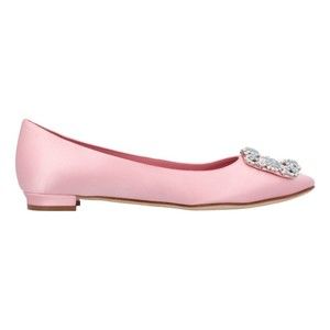 Manolo Blahnik Hangisi Ballerinas Pink - NWT